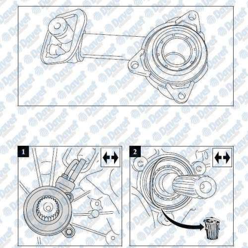 LUK 510002310 Hidrolik Debriyaj Bilyasi ( Ford Focus 2.0 16v 1.8tdi Connect 90ps 1.8tdci 02-> )